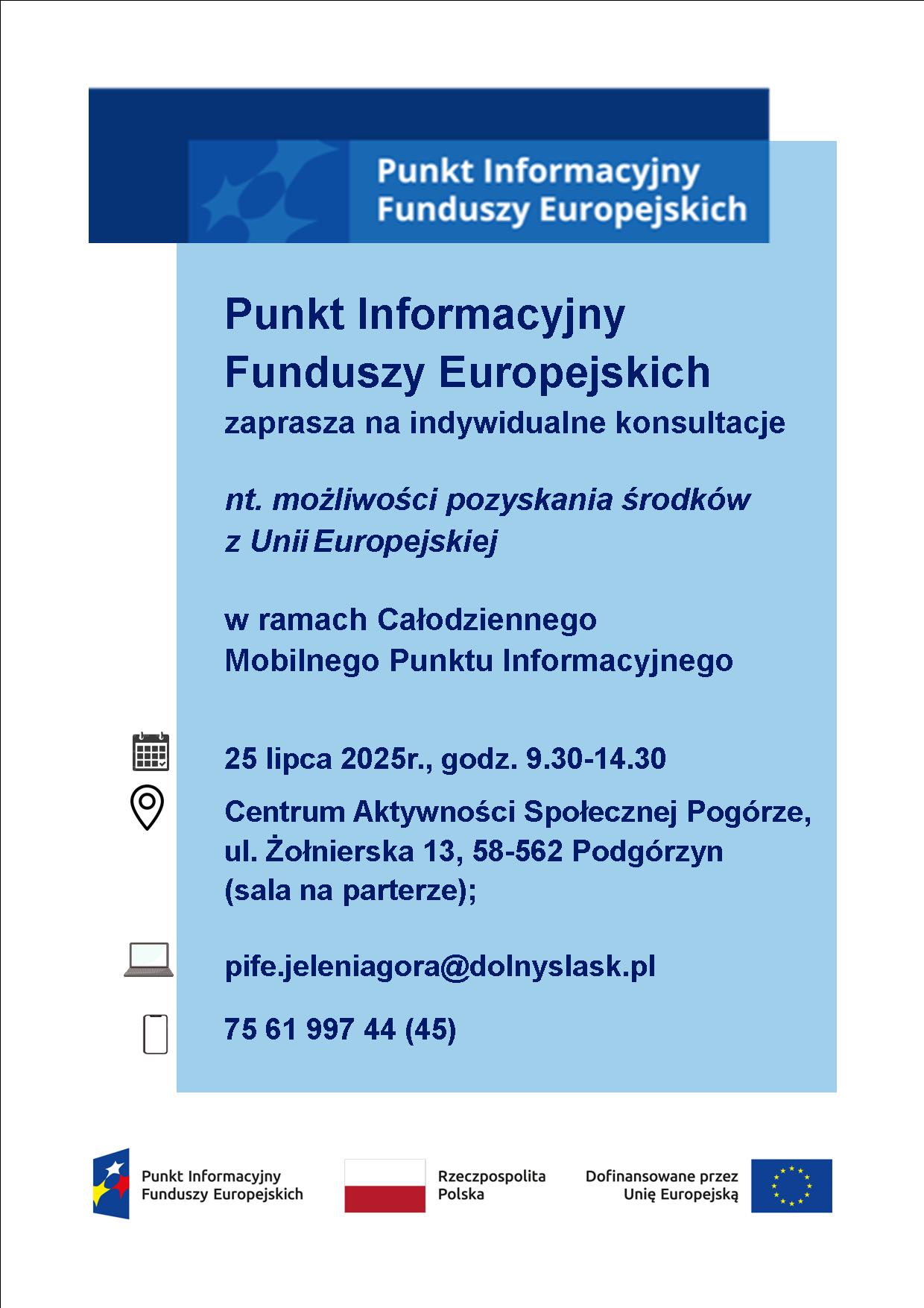 5 godzinny Mobilny Punkt Informacyjny w Podgórzynie