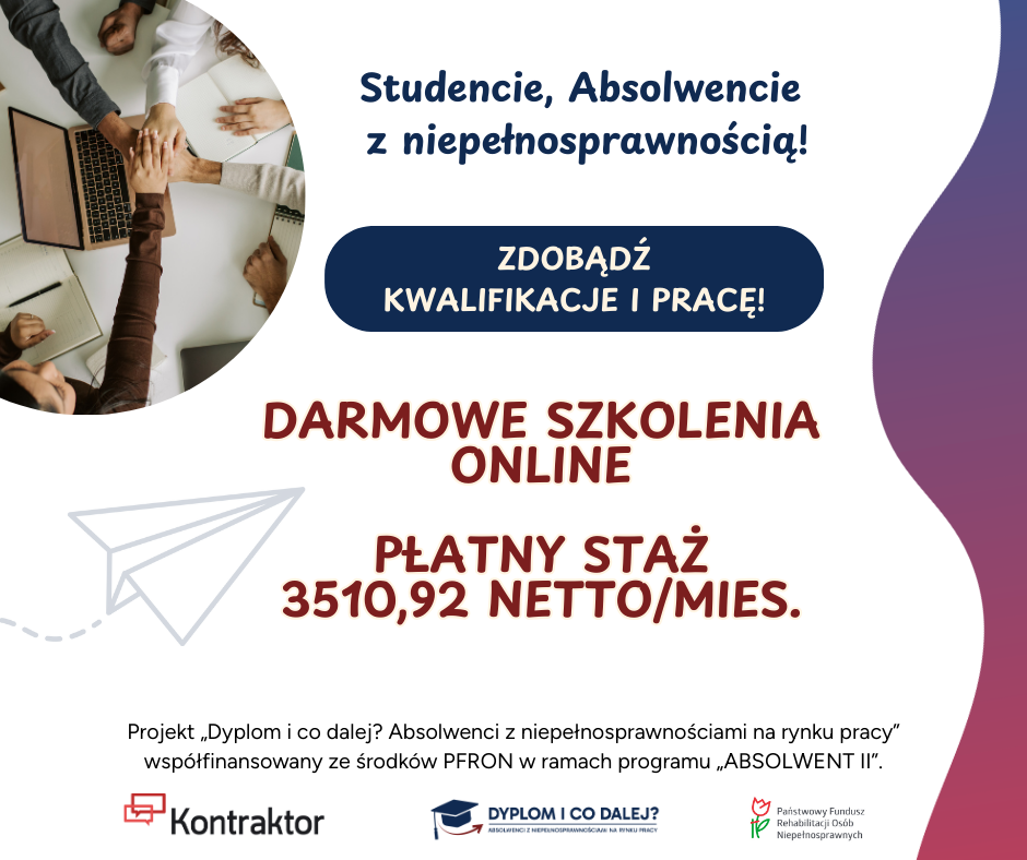 Dyplom i co dalej? Absolwenci z niepełnosprawnościami na rynku pracy