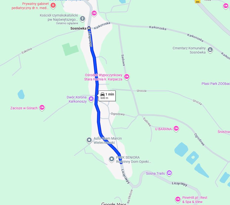 Planowane czasowe zamknięcie drogi w Sosnówce - 01.10.2025