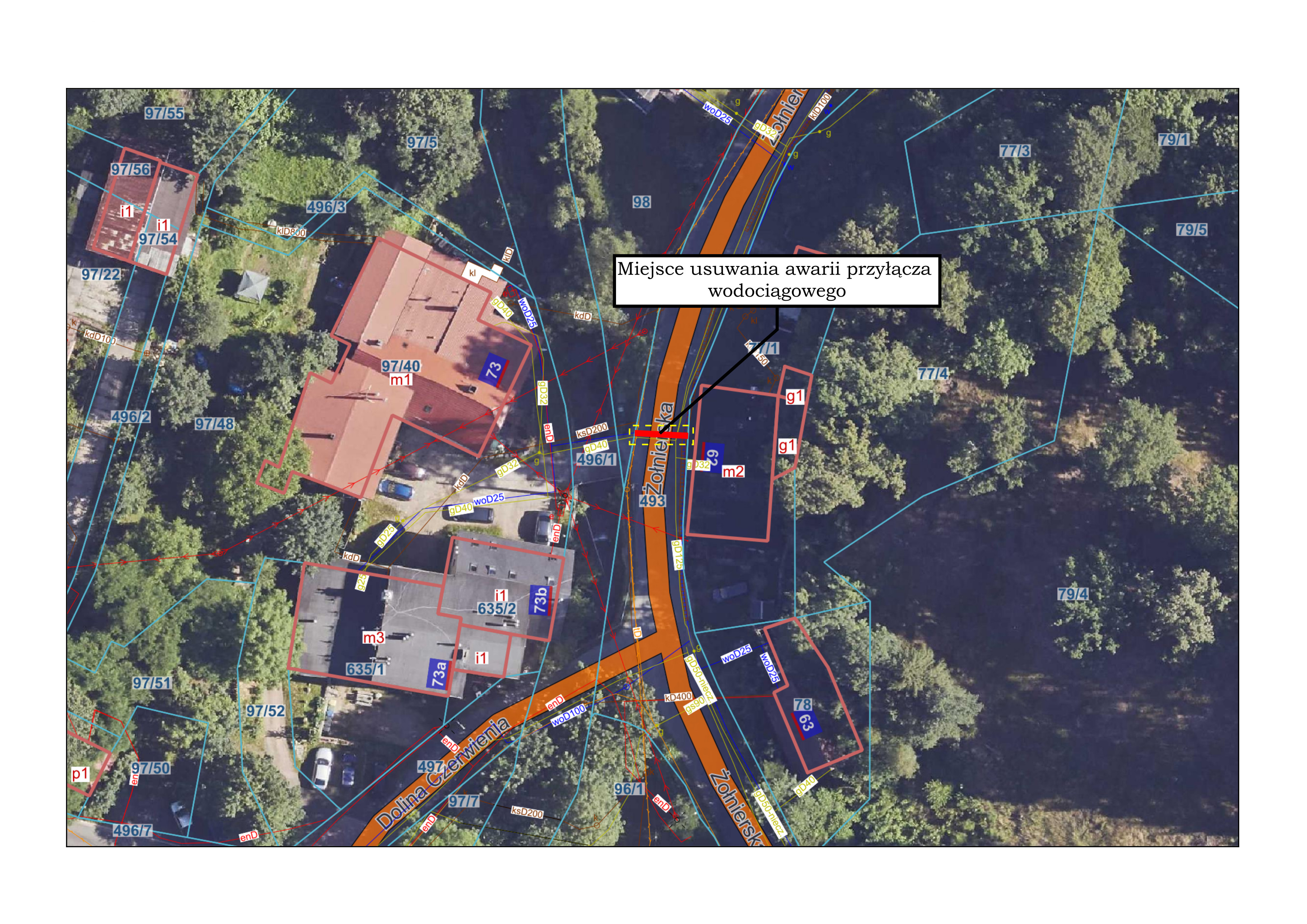 Informacja o planowanym zakmnięciu dojazdu ul. Żołnierskiej w nocy z 2 na 3 grudnia 2025