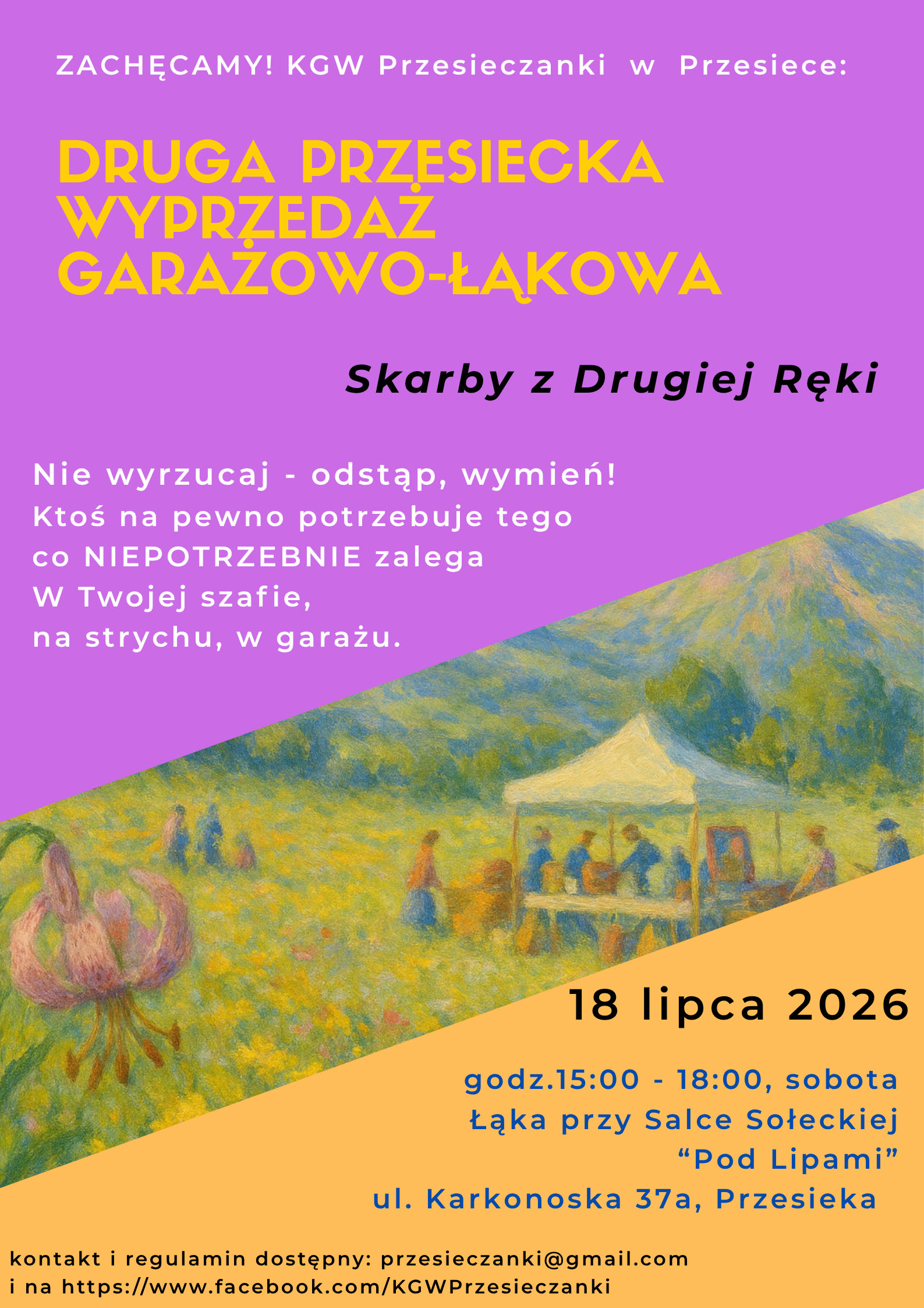 Druga Przesiecka Wyprzedaż Garażowo-Łąkowa