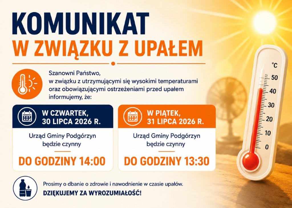 Skrócenie czasu pracy Urzędu