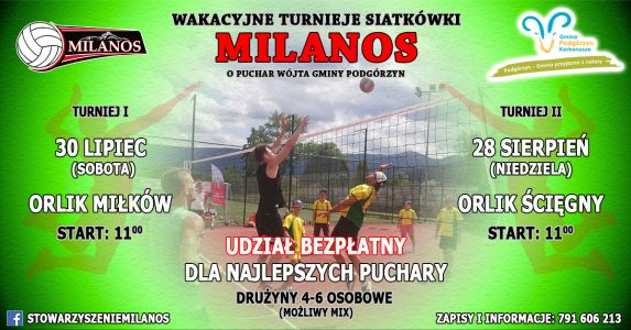 Wakacyjne turnieje siatkówki o puchar Wójta Gminy Podgorzyn - Turniej II